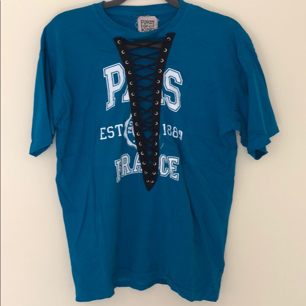 Lace up T-Shirt - LF Stores - Furst Of A Kind